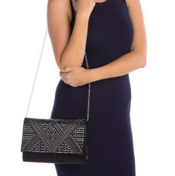 Jessica McClintock - Nora Stud Embellished Clutch - Picture 5 of 6